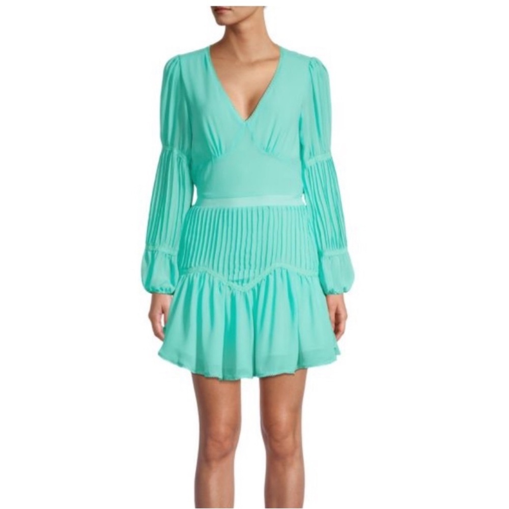 Emmie Rose Pleated Fit and Flare Dress